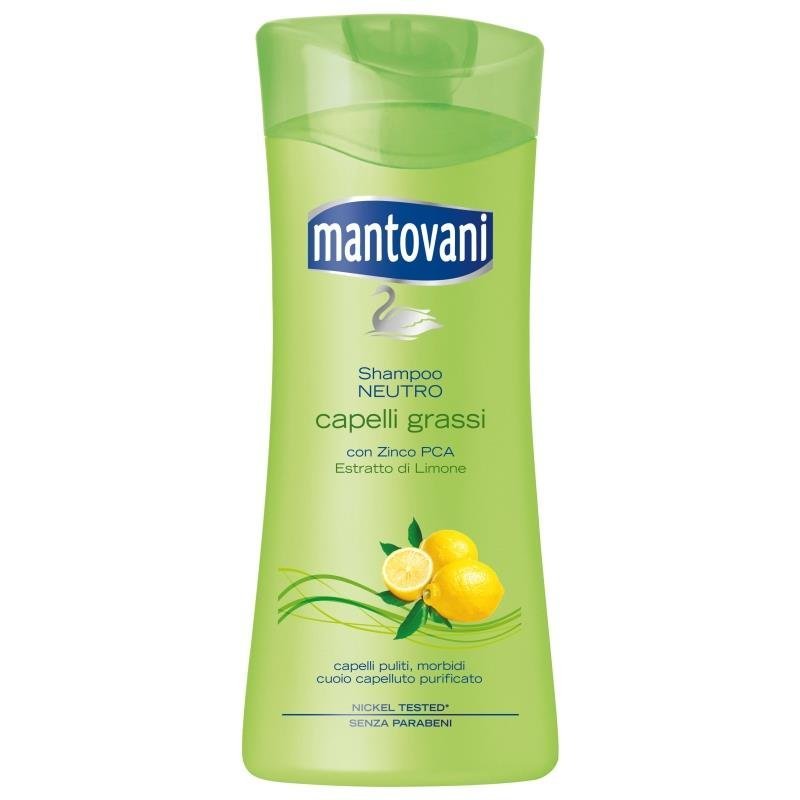 Mantovani Lemon šampūnas riebiems plaukams, 400 ml