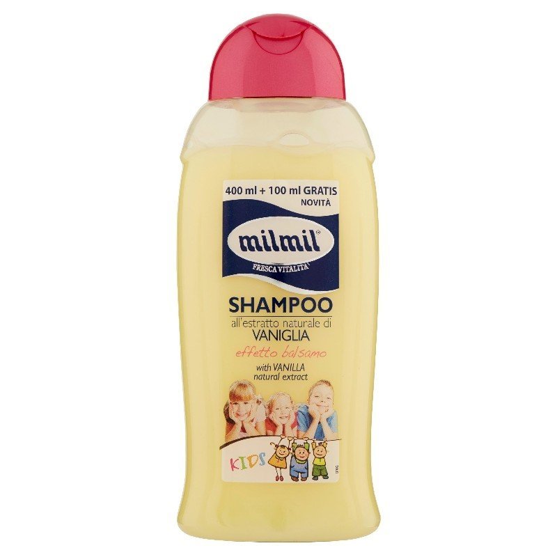 Mil Mil Kids šampūnas su vanilės ekstraktu, 500 ml