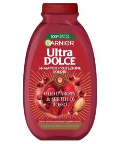 Garnier Ultra Dolce Argan Oil & Red Cranberry šampūnas dažytiems plaukams, 250 ml