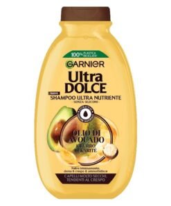Garnier Ultra Dolce Avocado Oil & Shea Butter šampūnas su avokadų aliejumi ir taukmedžio sviestu, 250 ml