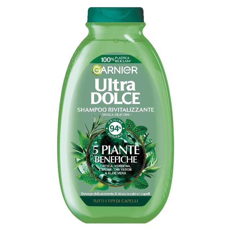 Garnier Ultra Dolce 5 Plants šampūnas su 5 augalų ekstraktais, 250 ml