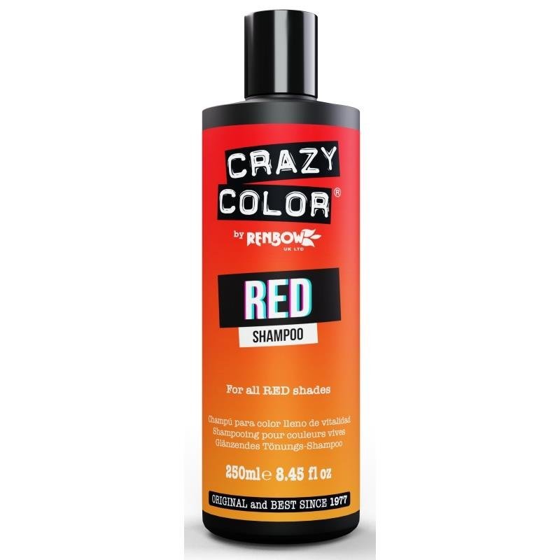 Crazy Color Red spalvą palaikantis šampūnas, 250 ml