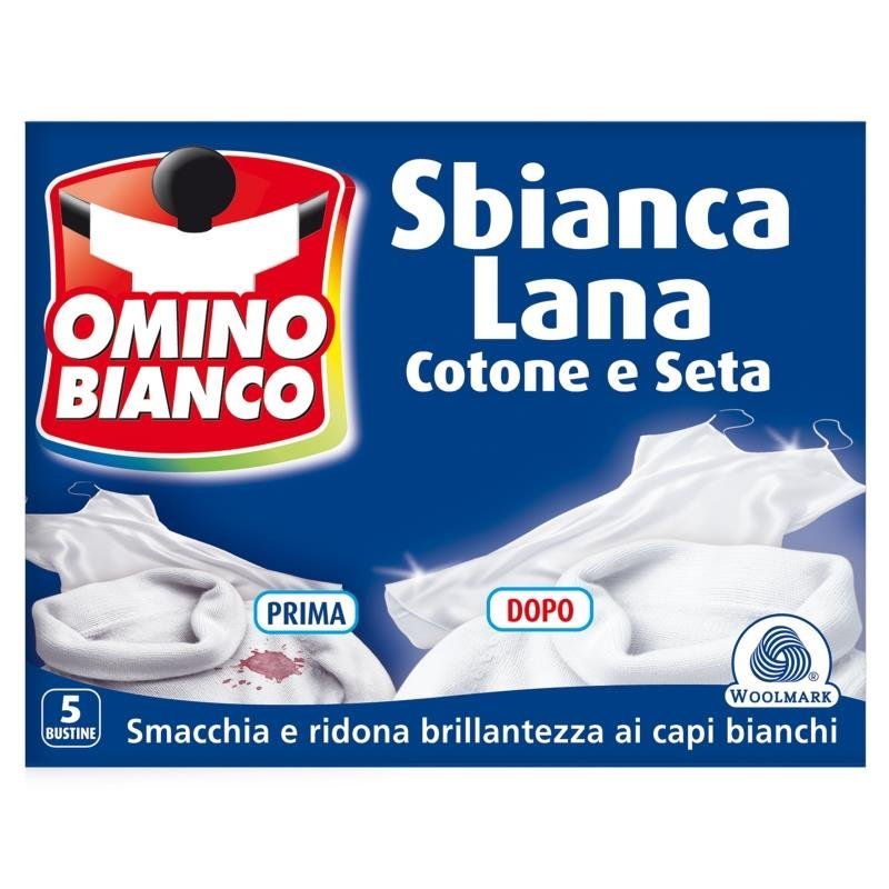 Omino Bianco dėmių valiklis audiniams, vilnai ir šilkui, 5 vnt.