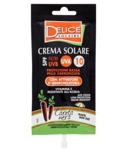 Delice Solaire apsauginis kremas nuo saulės su juodųjų morkų ekstraktu SPF10, 50 ml