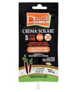 Delice Solaire apsauginis kremas nuo saulės su juodųjų morkų ekstraktu SPF30, 50 ml