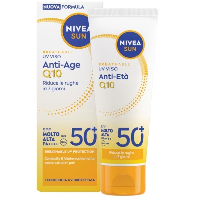 Nivea Sun Q10 Anti-Age veido kremas SPF50+, 50 ml