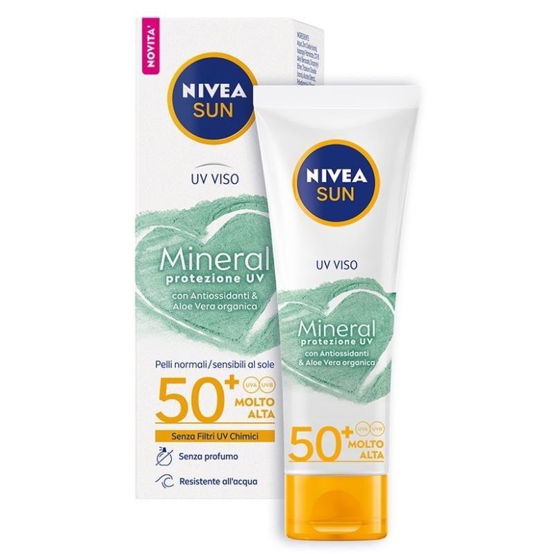 Nivea Sun Mineral veido kremas SPF50+, 50 ml