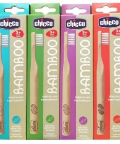 Chicco Bamboo vaikiškas bambukinis dantų šepetėlis nuo 3 metų