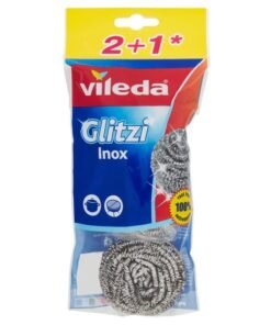 Plieninės šveitimo kempinėlės Vileda, 2+1 vnt.