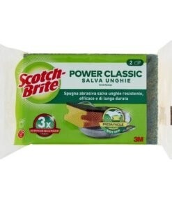 Scotch-Brite Power Classic indų plovimo kempinėlės su abrazyviniu paviršiumi, 2 vnt.