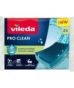 Vileda Pro Clean kempinės su šveitimo sluoksniu, 2 vnt.