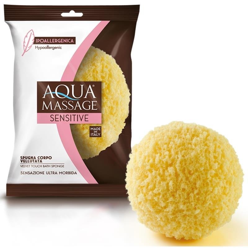 Aqua Massage Sensitive itin švelni vonios kempinė, 1 vnt.