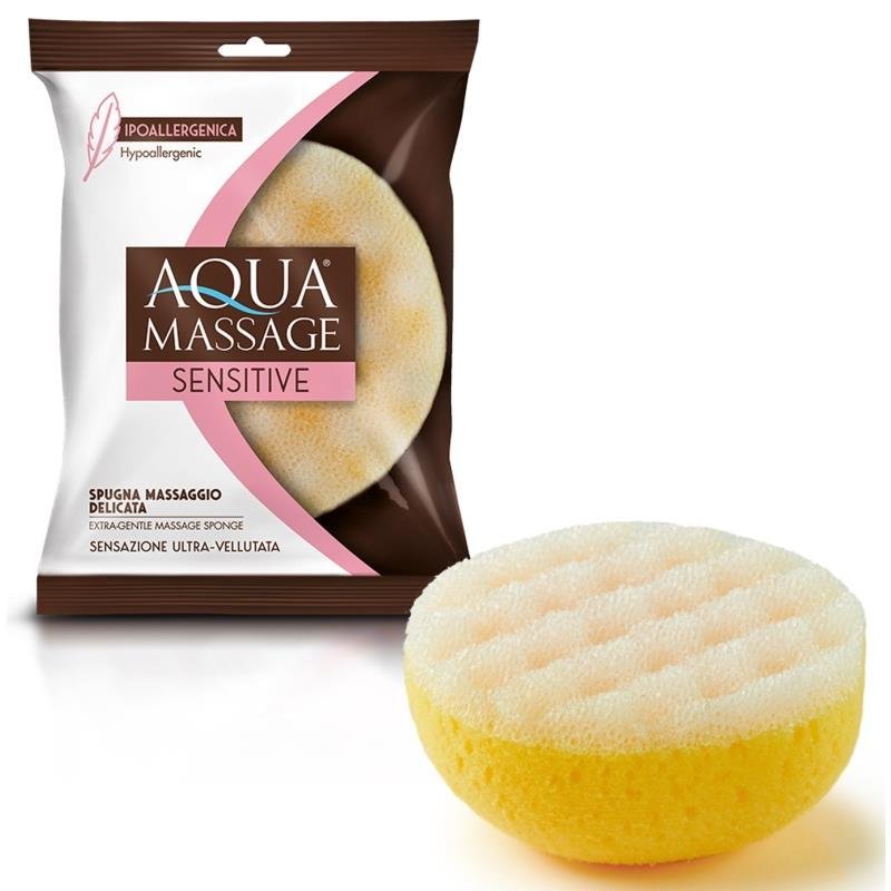 Aqua Massage Sensitive masažinė kempinė jautriai odai, 1 vnt.