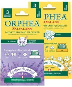 Orphea Salvalana kandžių apsaugos kvapnūs maišeliai spintoms ir stalčiams, 3 vnt.