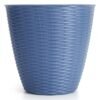 Aukštas pintos tekstūros gėlių vazonas 15 cm - Image 2