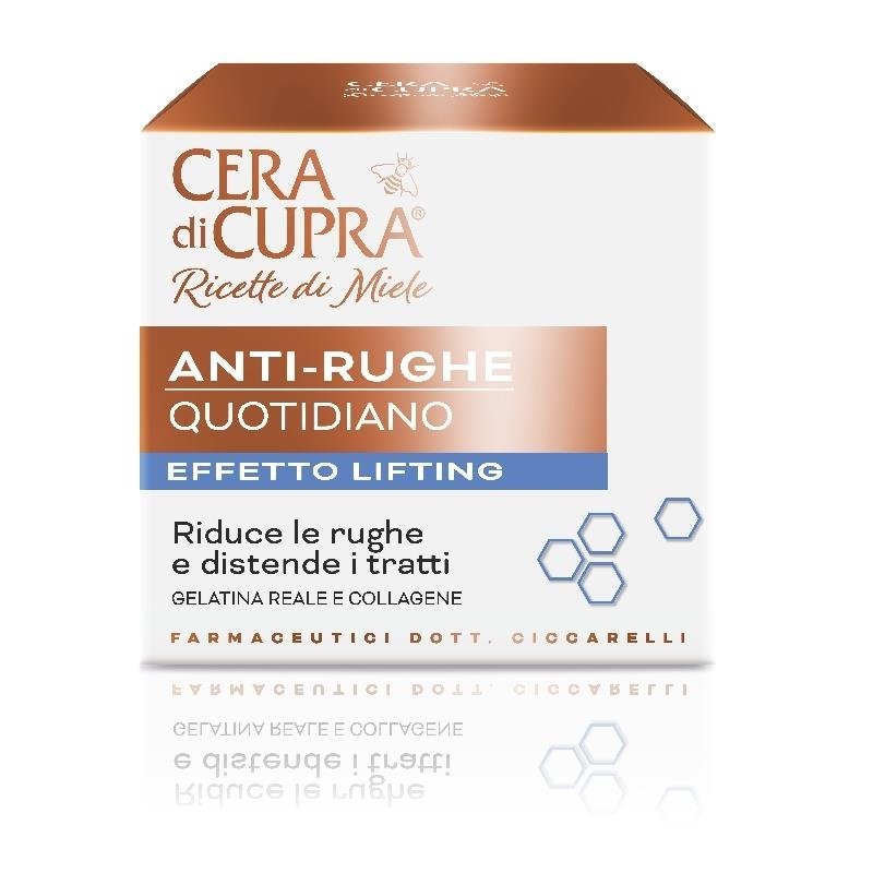 Cera di Cupra Ricette di Miele kasdienis liftingo efektą suteikiantis veido kremas nuo raukšlių, 50 ml