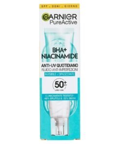 Garnier Pure Active BHA + Niacinamide apsauginis veido kremas SPF50+, 40 ml
