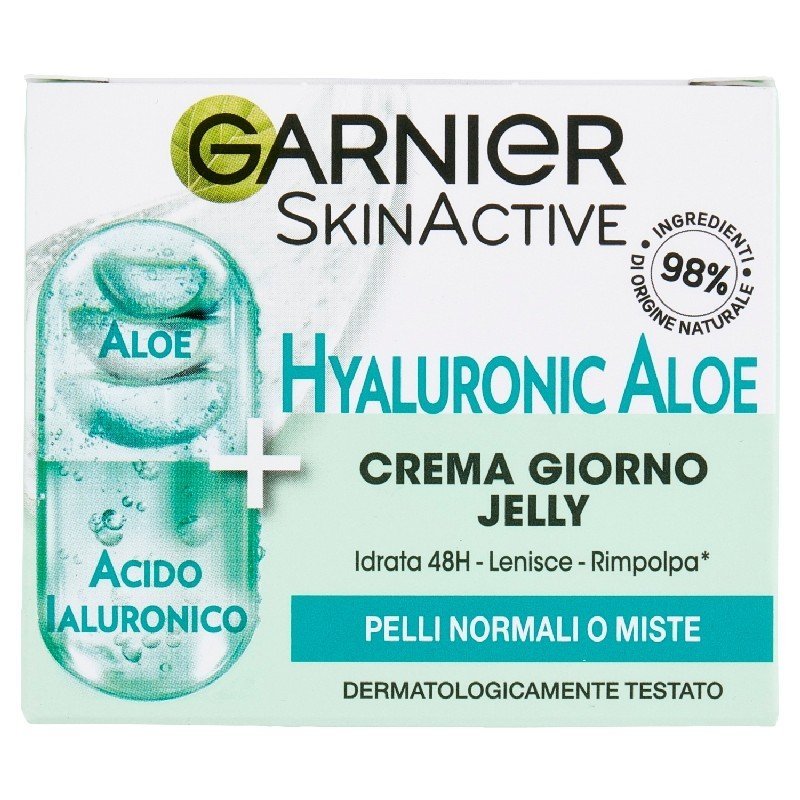 Garnier SkinActive Hyaluronic Aloe drėkinamasis gelinis veido kremas, 50 ml