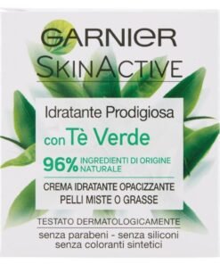 Garnier SkinActive drėkinamasis ir matinį efektą suteikiantis veido kremas su žaliosios arbatos ekstraktu, 50 ml