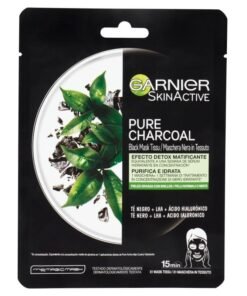 Garnier SkinActive Pure Charcoal juoda lakštinė veido kaukė