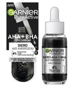 Garnier Pure Active AHA + BHA serumas su aktyvintąja anglimi, 30 ml