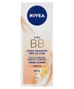 Nivea BB dieninis veido kremas 5in1 SPF15, auksinis atspalvis, 50 ml