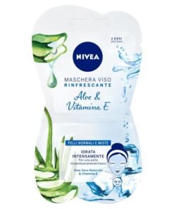 Nivea gaivinamoji veido kaukė su alaviju ir vitaminu E, 15 ml