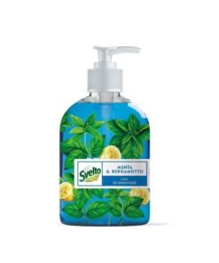 Svelto menta & bergamotto skystas indų ploviklis su dozatoriumi, 450 ml